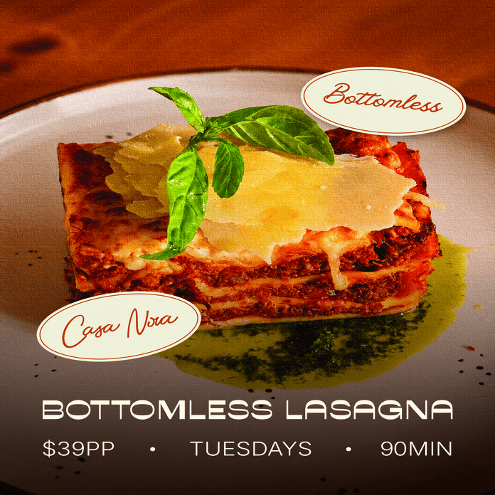 Bottomless Lasagna Every Tuesday